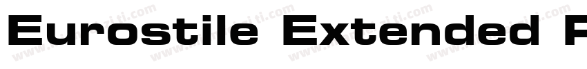 Eurostile Extended Regular字体转换